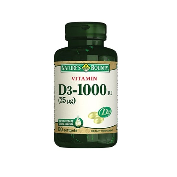 Nature´s Bounty Vitamin D3 1000 IU 100 Softjel