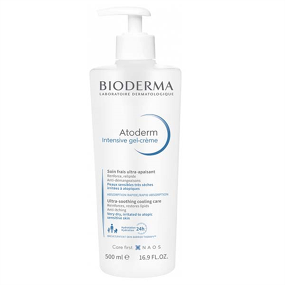 Bioderma Atoderm Intensive Gel-Cream 500 ml ( Yatıştırıcı , besleyici ve ferahlatıcı etkili nemlendirici jel krem )