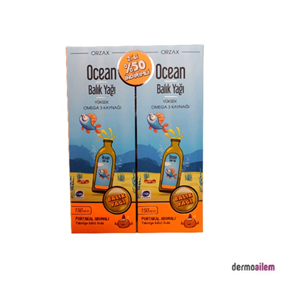 Ocean Omega 3 Portakal Aromalı Şurup 2. si %50 indirimli
