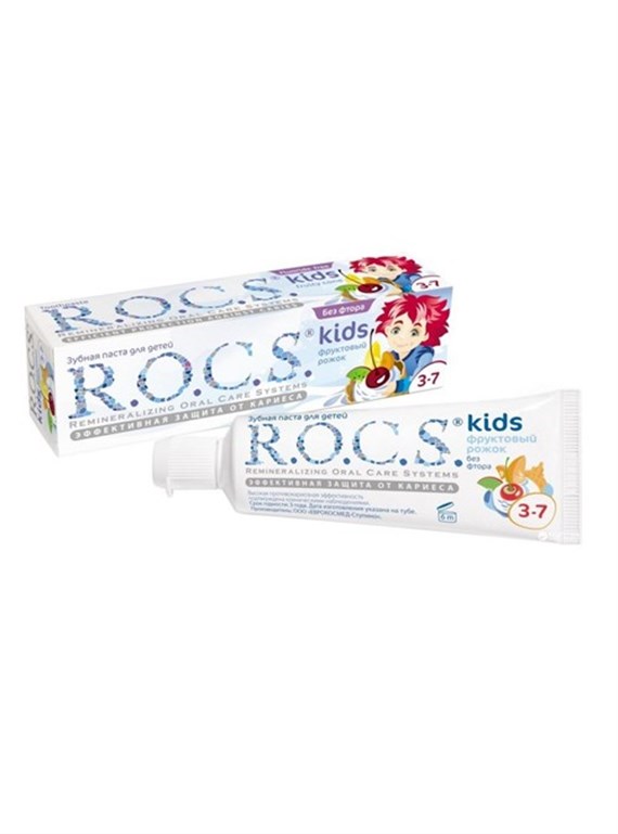 Rocs Kids 3-7 Yaş Arası Diş Macunu (Meyve Külahı)