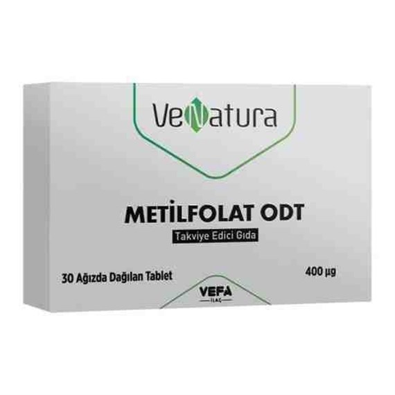VeNatura Metilfolat Odt Takviye Edici Gıda 30 Tablet
