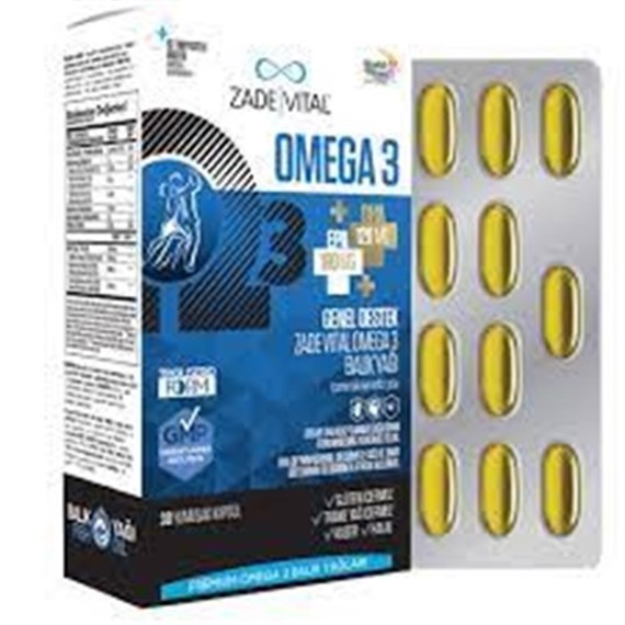 Zade Vital Omega3 Genel Destek Premium 30 Kapsül