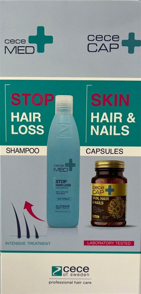 CeceMed Stop Hair Loss Saç Dökülme Karşıtı Set Şampuan+Saç Kremi
