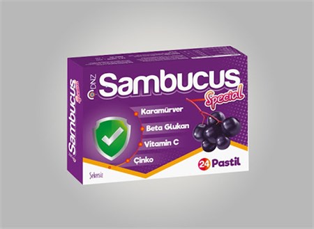 Dnz Sambucus Kara Mürver Vitamin C Special Pastil 24 lü