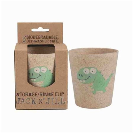 Jack and Jill Storage Rinse Cup Dino ( Doğal Bambu Saklama Bardağı )