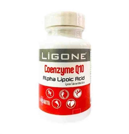 Ligone Coenzyme Q10 45 Kapsül ( Coenzyme Q-10 ve Alpha Lipoic Acid İçeren Takviye Edici Gıda )