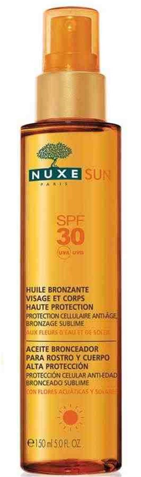 Nuxe Huile Solaire Spf 30 - Bronzlaştırıcı Yüz Ve Vücut Yağı Spf 30 150Ml