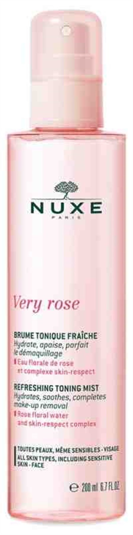 Nuxe Very Rose Fresh Toning Mist 200 Ml