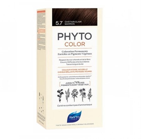 Phyto Phytocolor 5.7 Light Chestnut Brown Bitkisel Saç Boyası 5.7 Açık Kestane Bakır