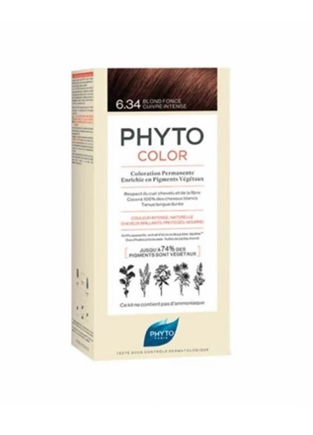 Phyto Phytocolor Bitkisel Saç Boyası 6.34 - Koyu Kumral Dore Bakır Yeni Formül
