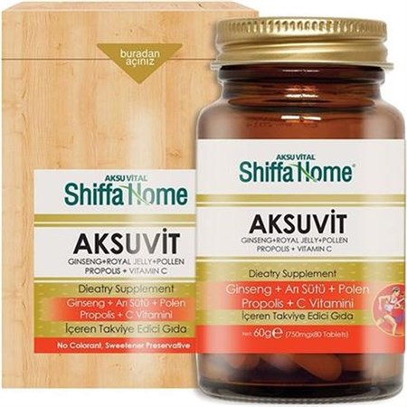 Shiffa Home Aksuvit Ginseng 750 mg 80 Tablet