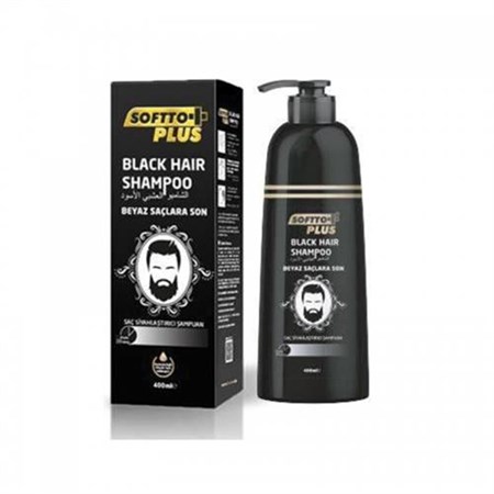 Softto Plus Black Hair Şampuan 350 ml siyahlaştırıcı