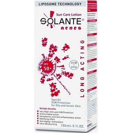 Solante Acnes Spf 50+ Akneye Karşı Etkili Güneş Koruyucu Losyon