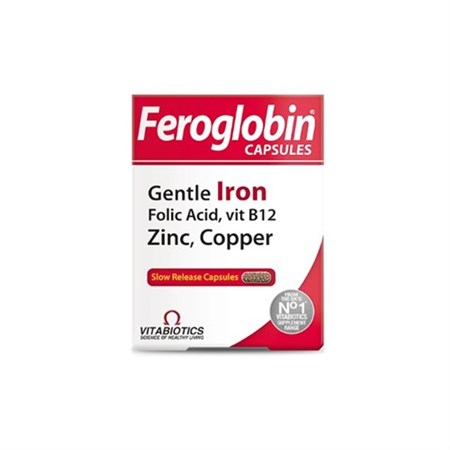 Vitabiotics Feroglobin Iron Takviye Edici Gıda 30 Kapsül