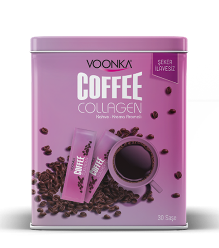 Voonka Coffee Collagen Cream 30 Saşe ( Kahve - Krema Aromalı, Şeker İlavesiz )