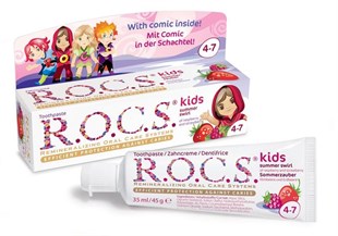 Rocs  Kids 4-7 Yaş Arası Diş Macunu (Ahududu Çilek)