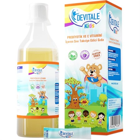 Devitale Kids Prebiyotik ve C Vitamini Içeren Sıvı Takviye Edici Gıda 500 ML-DEVİTALE